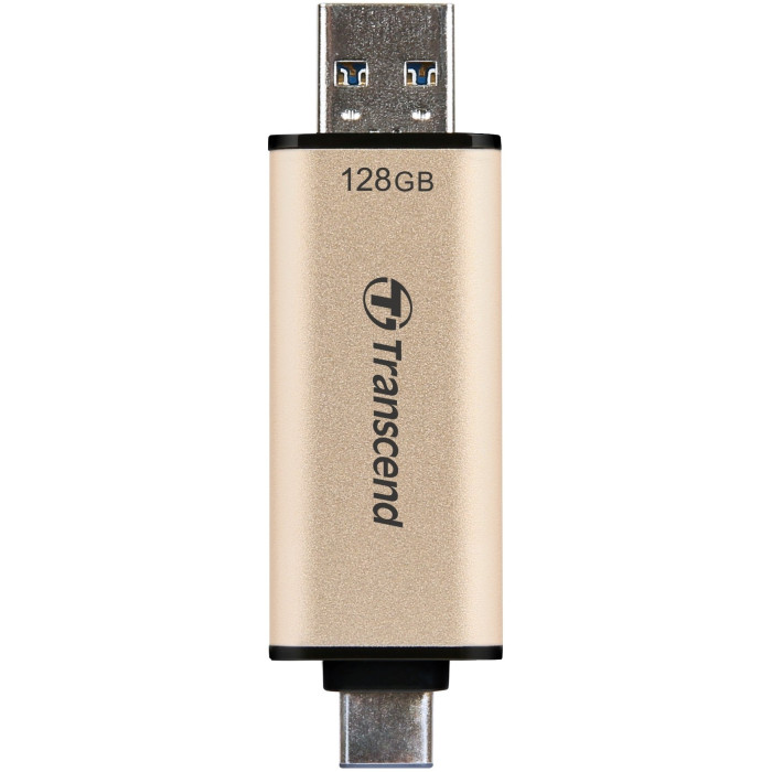 Накопичувач Transcend 128GB USB 3.2 Type-A + Type-C JetFlash 930 R420/W400MB/s Чорний