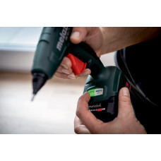 Пістолет клейовий Metabo HK 18 LTX 20 18В стрижні 11мм 200/130 градусів 0.4кг без АКБ та ЗП подача 20г·хв