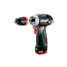 Шурупокрут-дриль акумуляторний Metabo PowerMaxx BS BL Q 12В 2х2.0А·год 20·38Нм кейс 0-400·0-1500об·хв 0.8кг
