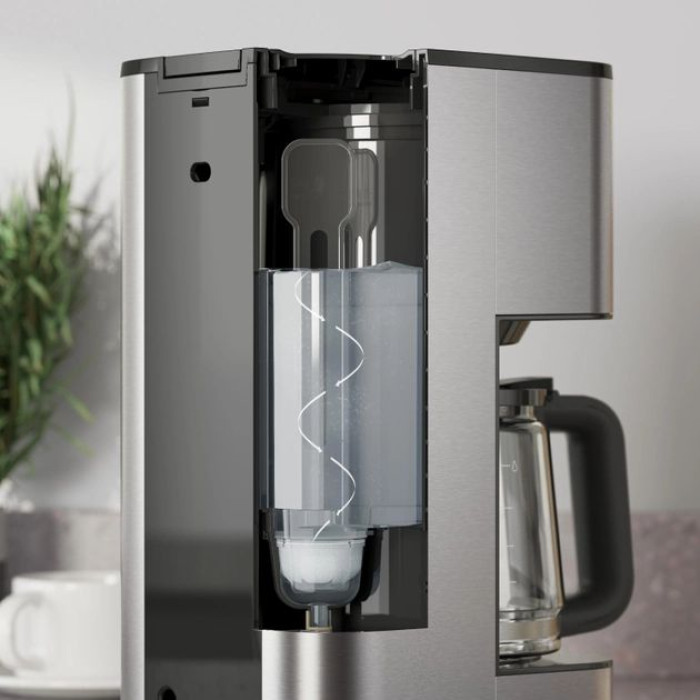 Кавоварка Electrolux крапельна 1.375л, мелена, дисплей, програмований таймер, метал