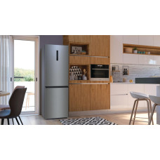 Холодильник з нижн. мороз. камерою Gorenje, 185х60х60см, 2 двері,203(99)л, А++, Total NF, Зона св-ті, Зовн. Диспл, нерж