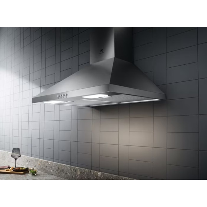 Витяжка Electrolux купольна, 60см, 420м.куб/год., нерж