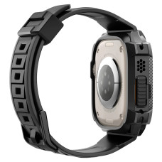 Чохол та ремінець 2в1 Spigen для Apple Watch Ultra 49mm, Rugged Armor Pro, Black