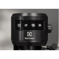 Кавоварка Electrolux ріжкова, 1л, мелена, ручний капуч, LED-дисплей, підігрів чашок, чорний