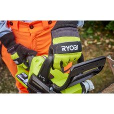 Рукавички робочі Ryobi RAC258L, козяча шкіра, захист від порізів, р.L, чорно-жовтий