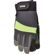 Рукавички робочі Ryobi RAC811L, захист від порізів, вологозахист, р.L, сіро-жовтий