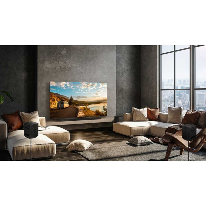 Саундбар Samsung HW-Q800C 360Вт, 5.1.2, BT, HDMI-eARC, Wi-Fi, саб, Dolby Atmos, чорний