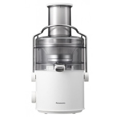 Соковитискач Panasonic відцентрований 1000Вт, чаша-1.5л, жмих-2л, жолоб на ціле яблуко, пластик/метал, білий