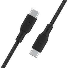 Кабель USB-C > USB-C заряджання/синхронізації Belkin 2м, 100Вт, Type-C, плетений, чорний