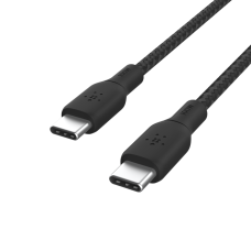 Кабель USB-C > USB-C заряджання/синхронізації Belkin 2м, 100Вт, Type-C, плетений, чорний
