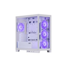 Корпус 2E GAMING Fantom GK701W без БЖ 2xUSB3.0, 1xUSBType-C, 4x120мм ARGB, VGA 400мм, LCS ready, контролер з пультом, TG Side/Front Panel, mATX, білий