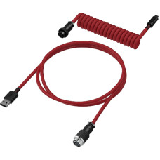 Кабель заряджання/синхронізації HyperX USB-A > USB-C, спіральний, 1.37м, чорний