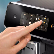 Кавомашина Philips Series 2300 1.8л, зерно + мелена, автомат.капучинатор, сенсор.керування, чорний