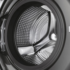Прально-сушильна машина Haier фронтальна, 8(5)кг, 1400, A, 46см, дисплей, пара, інвертор, люк чорний, прямий привід, cріблястий