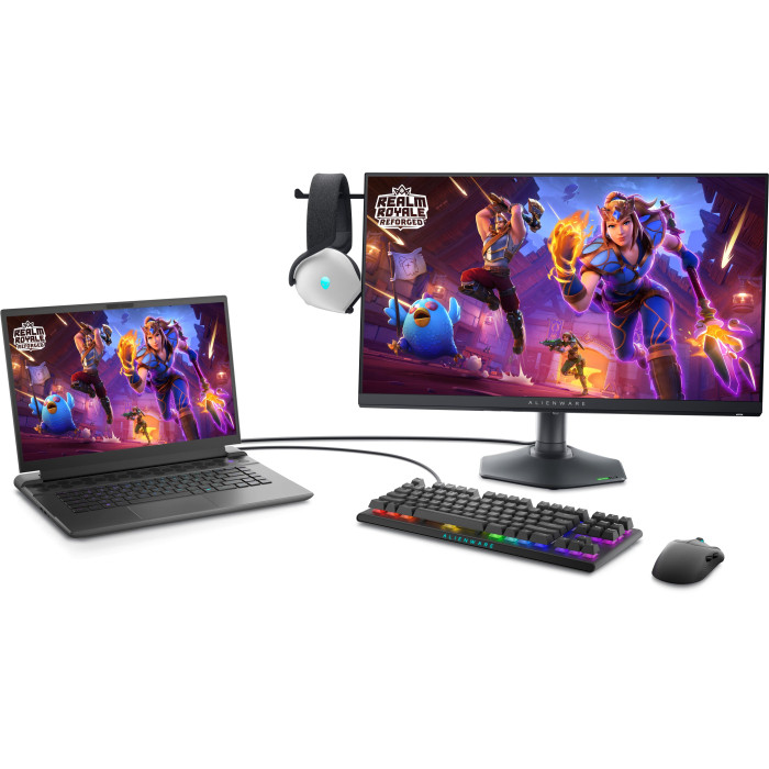 Монітор DELL 27" AW2724HF HDMI, 2xDP, USB, Fast IPS, 360Hz, 0.5ms, sRGB 99%, FreeSync, Pivot, HDR10