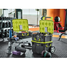 Ящик модульний для інструменту Ryobi Link RSL201, на коліщатках, телескопічне руків'я, 39х57х49.5см, пластик
