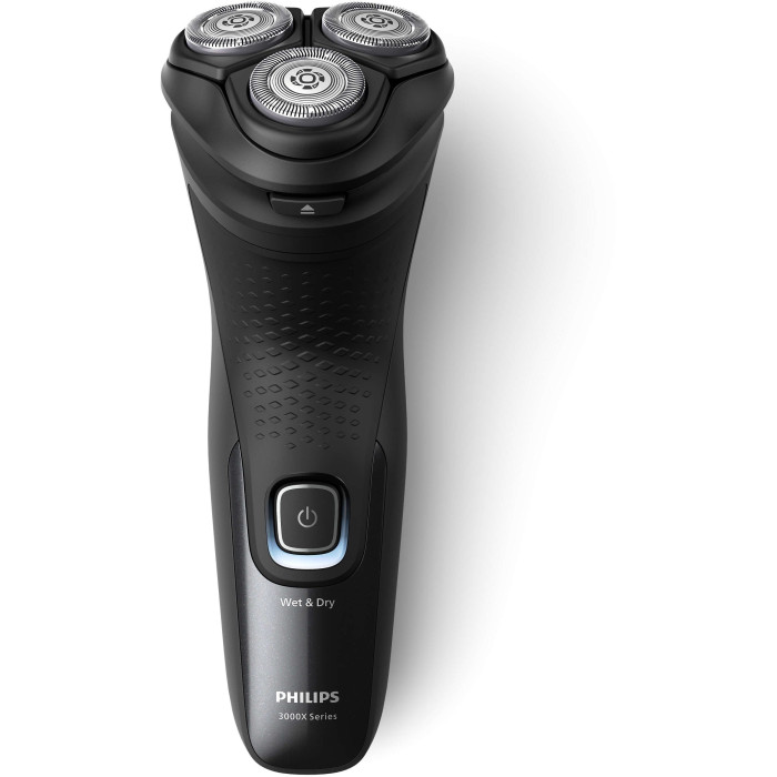 Бритва електр. Philips роторна Series 3000X,  бритв.головок-3, Li-Ion, сух.+волог., тример, чорний
