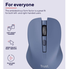 Миша Trust Mydo Silent, WL, синій