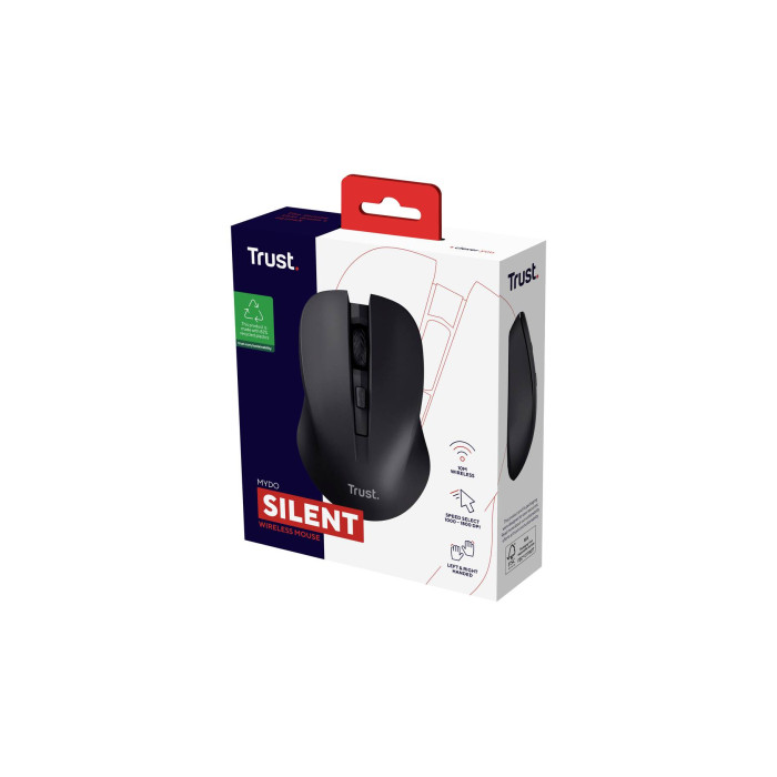Миша Trust Mydo Silent, WL, чорний