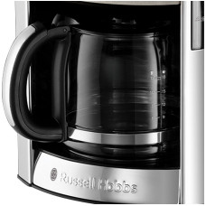 Кавоварка Russell Hobbs крапельна Luna Stone, 1.5л, мелена, LED-дисплей, підігрів чашок, чорно-сріблястий