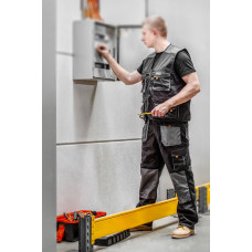 Жилет робочий Neo Tools HD, посилення тканиною Oxford, потрійний шов, XXL(58), сірий