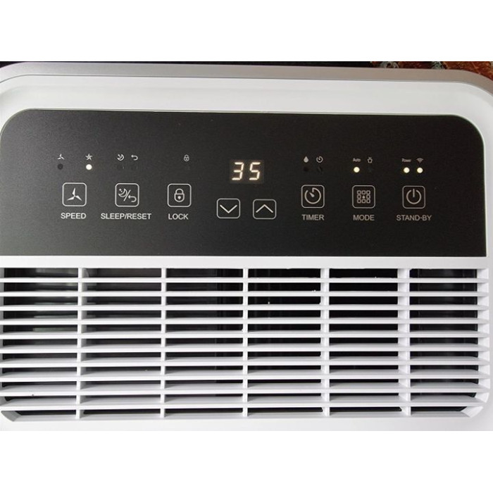 Осушувач повітря MYCOND ROOMER SMART 25, 25л.на добу, 50м.кв  , 180м3/год, 380Вт, дисплей, ел.кер-ня,очищення повітря, іонізація, Wi-Fi, таймер, авто вимк., білий