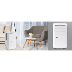 Осушувач повітря MYCOND TIBO ECO 10, 10л.на добу, 20м.кв  , 120м3/год, 195Вт, дисплей, ел.кер-ня, таймер, авто вимк., білий