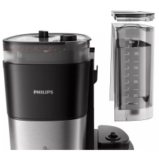 Кавоварка Philips крапельна All-in-1 Brew 1.25л, зерно + мелена, дисплей, підігрів кавника, кавомолка, чорний