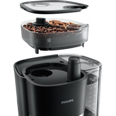 Кавоварка Philips крапельна All-in-1 Brew 1.25л, зерно + мелена, дисплей, підігрів кавника, кавомолка, чорний