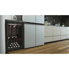 Холодильник Haier для вина, 82x49.7х58, холод.відд.-118л, зон - 1, бут-49, ST, дисплей, чорний