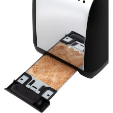 Тостер Russell Hobbs Colours Plus 1600Вт, підігрів, розморожування, метал., чорний