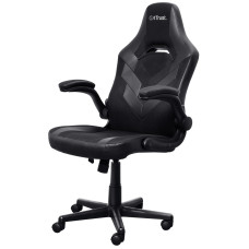 Крісло Trust GXT703 Riye, ПУ шкіра, Foldable Armrests, чорний