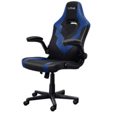 Крісло Trust GXT703B Riye, ПУ шкіра, Foldable Armrests, синій