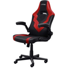 Крісло Trust GXT703R Riye, ПУ шкіра, Foldable Armrests, червоний