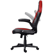 Крісло Trust GXT703R Riye, ПУ шкіра, Foldable Armrests, червоний