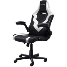 Крісло Trust GXT703W Riye, ПУ шкіра, Foldable Armrests, білий