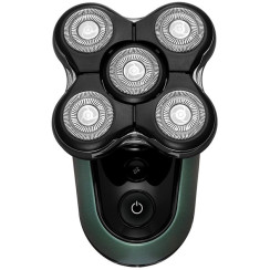 Бритва електр. для голови Remington роторна Ultimate Series RX7,  бритв.головок-5, Li-Ion, сух.+волог., тример, чорно-зелений