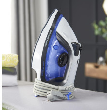 Праска Russell Hobbs Easy Store Pro, 2400Вт, 320мл, паровий удар -180гр, постійна пара - 45гр, зберігання шнура, керам. підошва, біло-синій