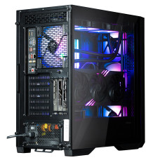 Корпус Zalman Z9 Iceberg MS без БЖ, 2xUSB3.0, 2xUSB2.0, 1xUSB 3.1 Gen2 Type-C, 4x140мм ARGB, VGA 390мм, LCS ready, TG Side Panel, EATX, чорний
