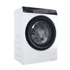 Пральна машина Haier фронтальна, 7кг, 1200, A+++, 44см, дисплей, пара, інвертор, люк чорний, прямий привід, білий