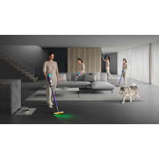 Пилосос Dyson безпровідний SV23 Gen5detect Absolute (Nickel/Purple) 750Вт, конт пил -0.77л, автон. робота до 70хв, сіро-фіолетовий