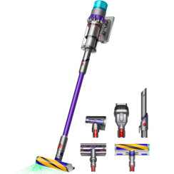 Пилосос Dyson безпровідний SV23 Gen5detect Absolute (Nickel/Purple) 750Вт, конт пил -0.77л, автон. робота до 70хв, сіро-фіолетовий