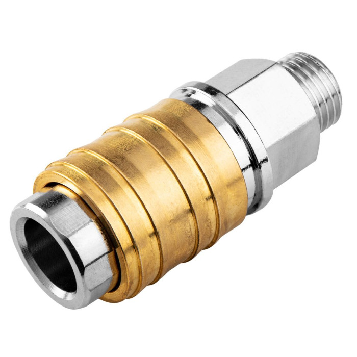 Муфта швидкознімна Neo Tools до компресора, 1/4", 16бар, нержавіюча сталь, латунь