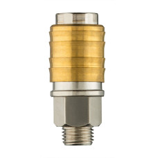 Муфта швидкознімна Neo Tools до компресора, 1/4", 16бар, нержавіюча сталь, латунь