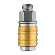 Муфта швидкознімна Neo Tools до компресора, 1/4", 16бар, нержавіюча сталь, латунь