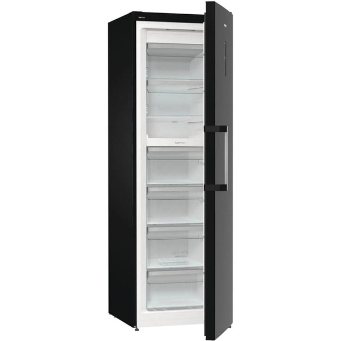 Морозильна камера Gorenje, 185.5x59.5х66.3, 280л, 1дв., A++, NF, диспл зовн., інвертор, чорний