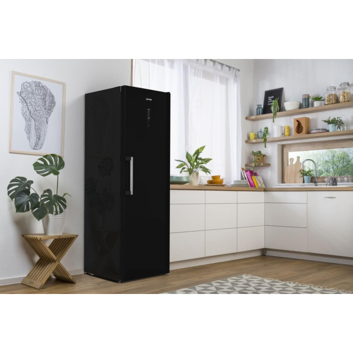 Морозильна камера Gorenje, 185.5x59.5х66.3, 280л, 1дв., A++, NF, диспл зовн., інвертор, чорний