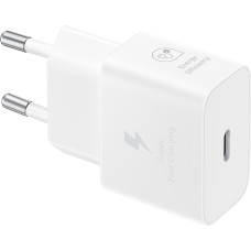 Зарядний пристрій мережевий Samsung 25Вт USB-С, кабель USB-C > USB-C, 1м, білий