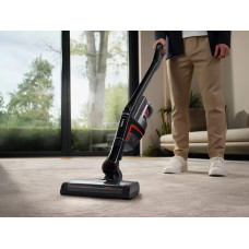 Пилосос Miele безпровідний SMUL1 05 TRIFLEX HX1, 170Вт, сухе прибирання, конт пил -0,5л, автон. робота до 60/240хв, Hygiene Lifetime, 3 в 1, Vortex,щітка Multi Floor XXL SEB 430, чорний обсидіан, червоний
