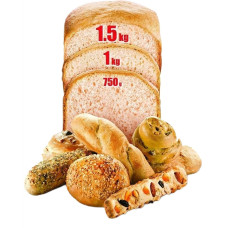 Хлібопічка Tefal Bread of the World 1600Вт, програм-19, макс.вага -1,5кг, форма-квадрат, пластик, чорний